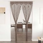 Perdea macrame, gri taupe,140 x 240 cm, bumbac GartenMobel Dekor