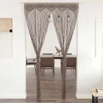 Perdea macrame, gri taupe,140 x 240 cm, bumbac GartenMobel Dekor