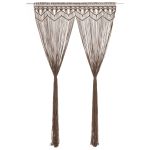 Perdea macrame, gri taupe,140 x 240 cm, bumbac GartenMobel Dekor
