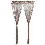 Perdea macrame, gri taupe,140 x 240 cm, bumbac GartenMobel Dekor
