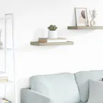 Raft de perete suspendat, stejar, 50x23x3,8 cm, MDF GartenMobel Dekor