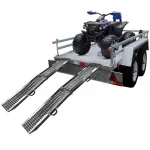 2 bucăți rampă de încărcare pliabilă 180cm, potrivită pentru quad, motocicletă și altele, max. 450kg Performance AutoTuning