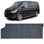 Covor de cauciuc premium 2 piese 1a linie spate potrivit pentru VW Bus T5 T6 T6.1 Performance AutoTuning