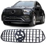 Grilă sport crom negru, potrivită pentru Mercedes GLE V167 Coupe C167 18-23 cu design A Performance AutoTuning