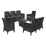 Leziter Set de mobilier de grădină Lima 8 locuri grafit