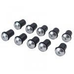 Set de șuruburi pentru parbriz de motocicletă, spăci de carenaj, șuruburi din aluminiu M5 argintii Performance AutoTuning