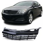 Grilă sport radiator fără emblemă neagră, potrivită pentru Opel Astra H GTC TwinTop 05-10 Performance AutoTuning