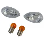 Lentile de semnalizare motocicletă albe clare, potrivite pentru Yamaha YZF R1 2002-06 FZ6 2004-09 Performance AutoTuning