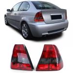 Lumini spate din sticlă clară roșii negre, potrivite pentru BMW Seria 3 E46 Compact 2000-2004 Performance AutoTuning