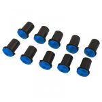 Set de șuruburi pentru parbriz de motocicletă, cu spăciere pentru carenă, din aluminiu M5, albastre Performance AutoTuning