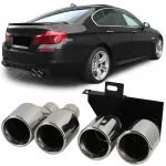 Conversie a țevii de evacuare la duplex, potrivită pentru BMW F10 F11 520 523 525 528 530 Performance AutoTuning