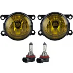 Set de Faruri Antibrouillard Galbene din Sticlă Clară, potrivit pentru Citroen C1 C4 C5 C6 Xsara C-Crosser Performance AutoTuning