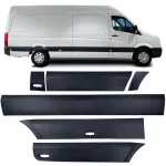 Set de benzi de protecție pentru bara de protecție dreaptă, 6 piese, potrivit pentru VW Crafter 30-50 2E 06-16 lung Performance AutoTuning