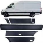 Set de benzi de protecție pentru bara de protecție stânga, 6 piese, potrivit pentru Mercedes Sprinter W906 06-18 Long Performance AutoTuning