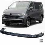 Bara spoiler frontal lucios negru potrivită pentru VW T7 Bus Transporter din 2024 Performance AutoTuning