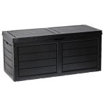 Cutie depozitare gradina 320 l, pentru perne si accesorii, 119x52x53 cm, negru Household NewTrend