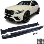 Scări de acces din aluminiu OE Style Black Edition cu ABE !! potrivite pentru Mercedes GLC X253 15-22 Performance AutoTuning