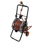 Furtun cu carucior pentru gradina, pistol de stropit, 1/2", 50+2 m, 4 straturi, ranforsat, Richmann Exclusive GartenVIP DiyLine