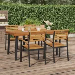 Masă de grădină, 150x90x75 cm, lemn masiv de acacia GartenMobel Dekor