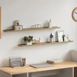 Rafturi de perete, 2 buc., stejar sonoma, 100x9x3 cm GartenMobel Dekor