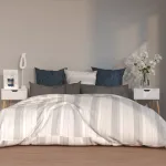 Noptiere, 2 buc., alb extralucios, 40x40x56 cm, lemn prelucrat GartenMobel Dekor