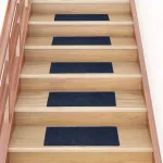 Covorașe autoadezive pentru scări, 15 buc., 60x25 cm, dreptunghiulare, bleumarin GartenMobel Dekor