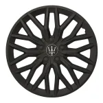 Set 4 capace roti VELAR Black Core, design Sportiv cu accente negre, ABS rezistent, Universal, pentru jante R15 FAVLine Selection