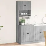 Dulap de bucătărie, gri sonoma, 60x50x180 cm lemn prelucrat GartenMobel Dekor