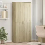 Dulap înalt, stejar sonoma, 80x35x180 cm, lemn prelucrat GartenMobel Dekor