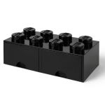 LEGO Cutie depozitare LEGO 2x4 cu sertare, negru Quality Brand