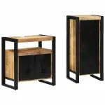 Set de mobilier pentru baie cu sertar 2 pcs Lemn de mango solid GartenMobel Dekor