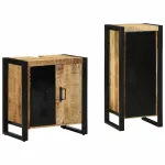 Set de mobilier pentru baie cu sertar 2 pcs Lemn de mango solid GartenMobel Dekor