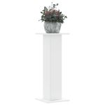 Suporturi de plante, 2 buc., alb, 30x30x80 cm, lemn prelucrat GartenMobel Dekor