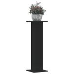 Suporturi de plante, 2 buc., negru, 30x30x95 cm, lemn prelucrat GartenMobel Dekor