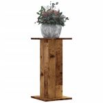 Suporturi de plante 2 buc. lemn vechi 30x30x60cm lemn prelucrat GartenMobel Dekor