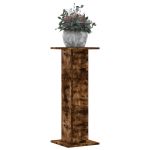 Suporturi de plante 2 buc. stejar fumuriu 30x30x80 cm lemn GartenMobel Dekor