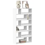 Bibliotecă, alb, 100x33x187,5 cm, lemn prelucrat GartenMobel Dekor