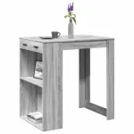 Masă de bar, Sonoma gri, 102x70x103,5 cm, lemn prelucrat GartenMobel Dekor