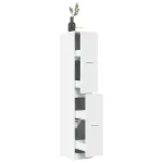 Dulap de farmacie, alb, 30x41x174,5 cm, lemn stratificat GartenMobel Dekor
