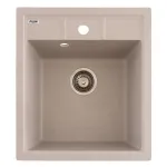 Chiuvetă de bucătărie din granit cu 1 cuvă Flow Brick Aventa 460x515x200 mm