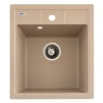 Chiuvetă bucătărie din granit Sahara, 1 cuvă, 460x515 mm, Flow BRICK