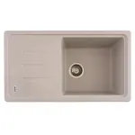 Chiuvetă bucătărie din granit Flow SLIM LONG, 1 cuvă, Avena, 780x435 mm