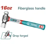 Ciocan pentru tabla TOTAL 450 g, otel forjat si maner din fibra de sticla