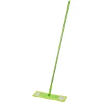 Mop din microfibră MagicHome pentru pardoseli, cu mâner telescopic, verde