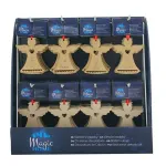 Set 96 ornamente de Craciun din lemn, suspendabile, 8 modele MagicHome