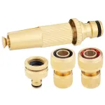 Set conectori pentru furtun 3/4 cu adaptor 3/4-1 si duza, Strend Pro Garden