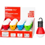 Lampa LED de camping Strend Pro tip bec, 3xAAA, 30 lm, mix culori