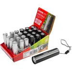 Lanterna LED reincarcabila Strend Pro NX1051, 50 lm, USB, negru/argintiu