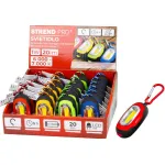 Lanternă LED tip breloc Strend Pro 20 lm cu carabină, magnet și 3 moduri