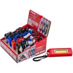 Svietidlo Strend Pro Keychain, kľúčenka, prívesok, s karabinkou, mix farieb, LED 75 lm, USB nabíjanie, 74x25x15 mm, Sellbox 24 ks